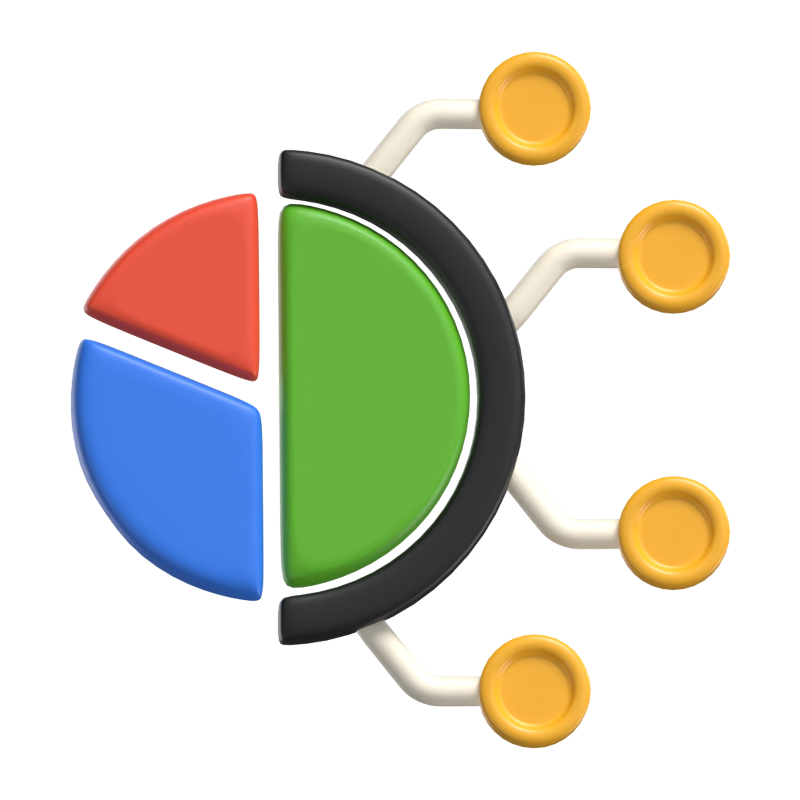 3D-Infografik zur Visualisierung von Daten mit Tiefgang und Präzision