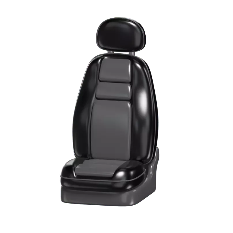 3D Car Seat Model Comfortable Automotive Seating 3D Graphic