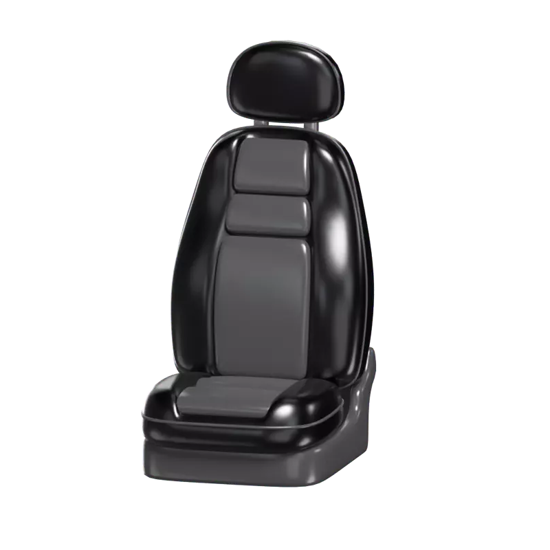 3D Car Seat Model Comfortable Automotive Seating