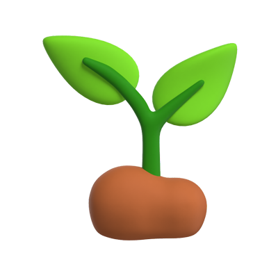 Sprout On A Soil 3D Model 3D Graphic