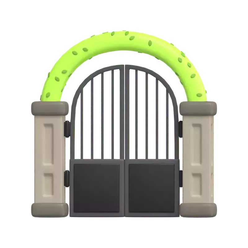 Garden Gate 3D Graphic