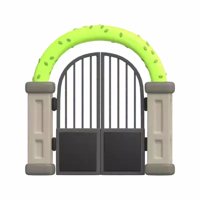 Garden Gate 3D Graphic