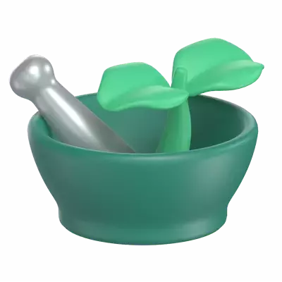 Herbal Bowl 3D Graphic