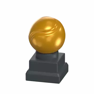 Tennis Trophy 3D Icon Model 3D Graphic