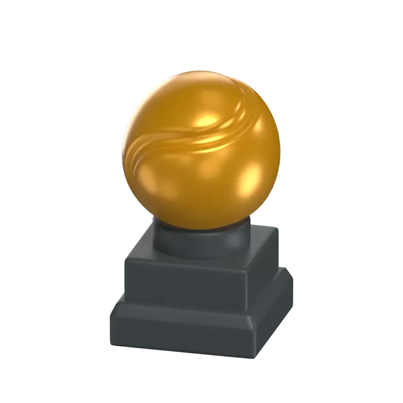 Tennis Trophy 3D Icon Model 3D Graphic