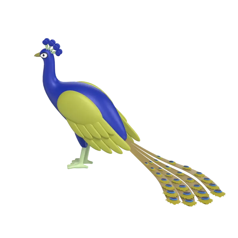 Peacock 3D Graphic