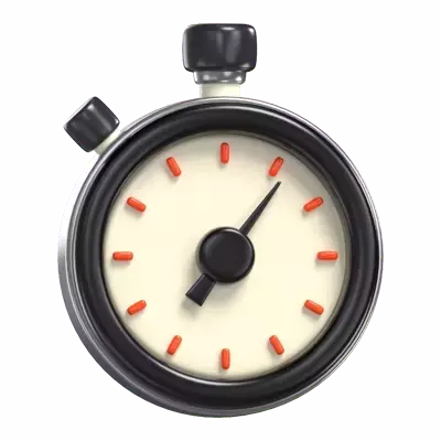 Stopwatch 3D Graphic