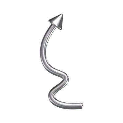 Long Curved Arrow 3D Graphic