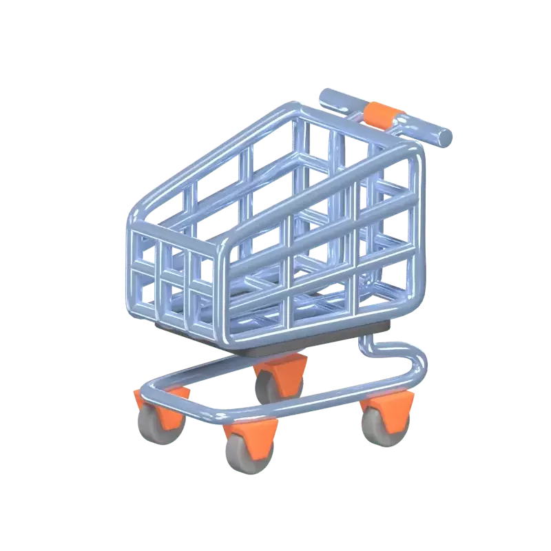 3D Trolley Icon Model 3D Graphic