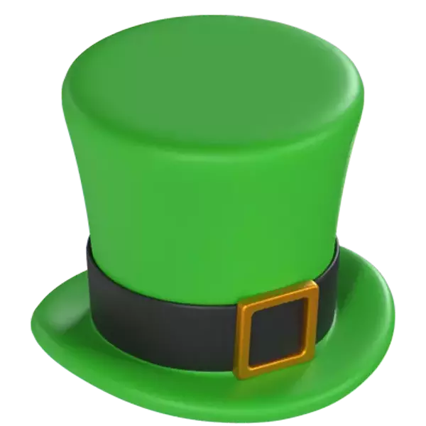 Irish hat 3D element for graphic design. Web editor software to create ...