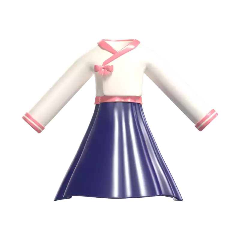 Hanbok-Outfit 3D Graphic