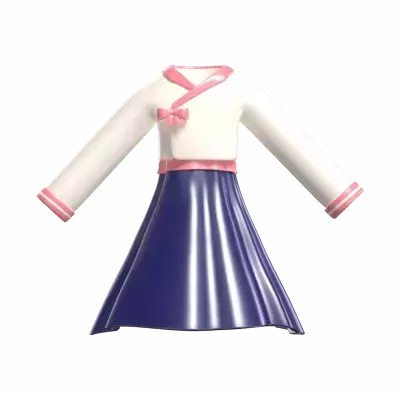 Hanbok Outfit 3D Graphic