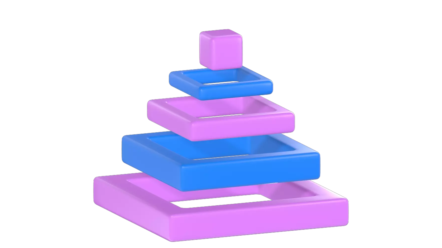 Truncated Pyramid 3D Graphic