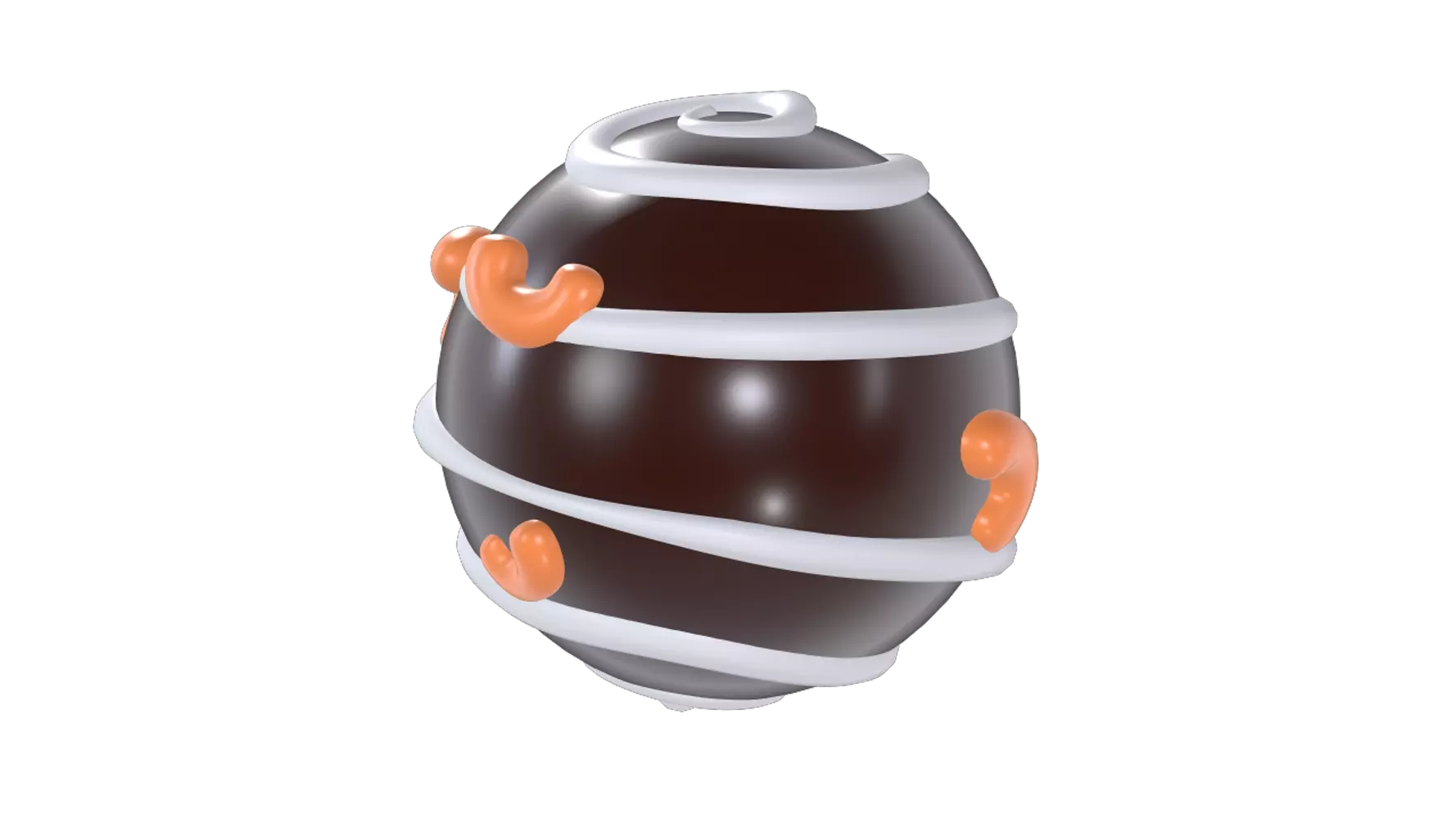 Chocolate Ball 3D Graphic