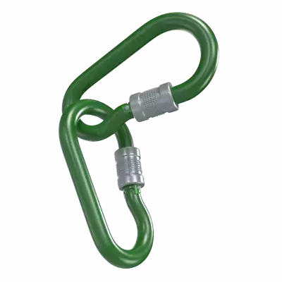 Carabiner Hook 3D Graphic