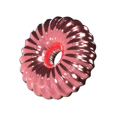 Choppy Donuts Shape 3D Graphic