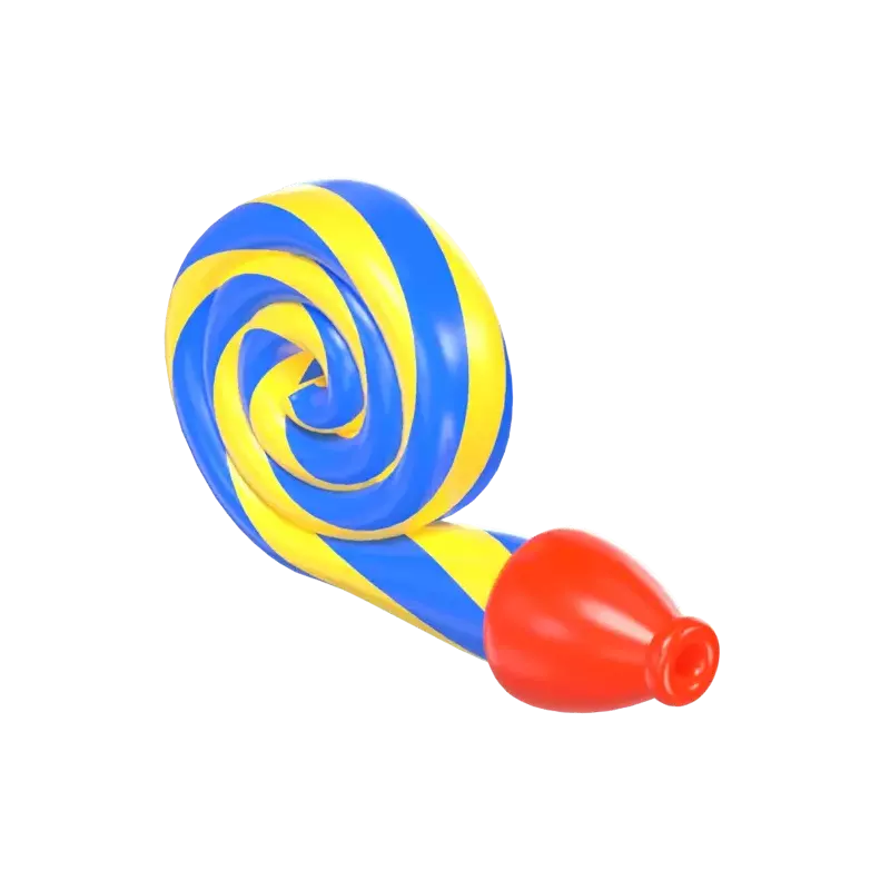 Party Whistle 3D Graphic