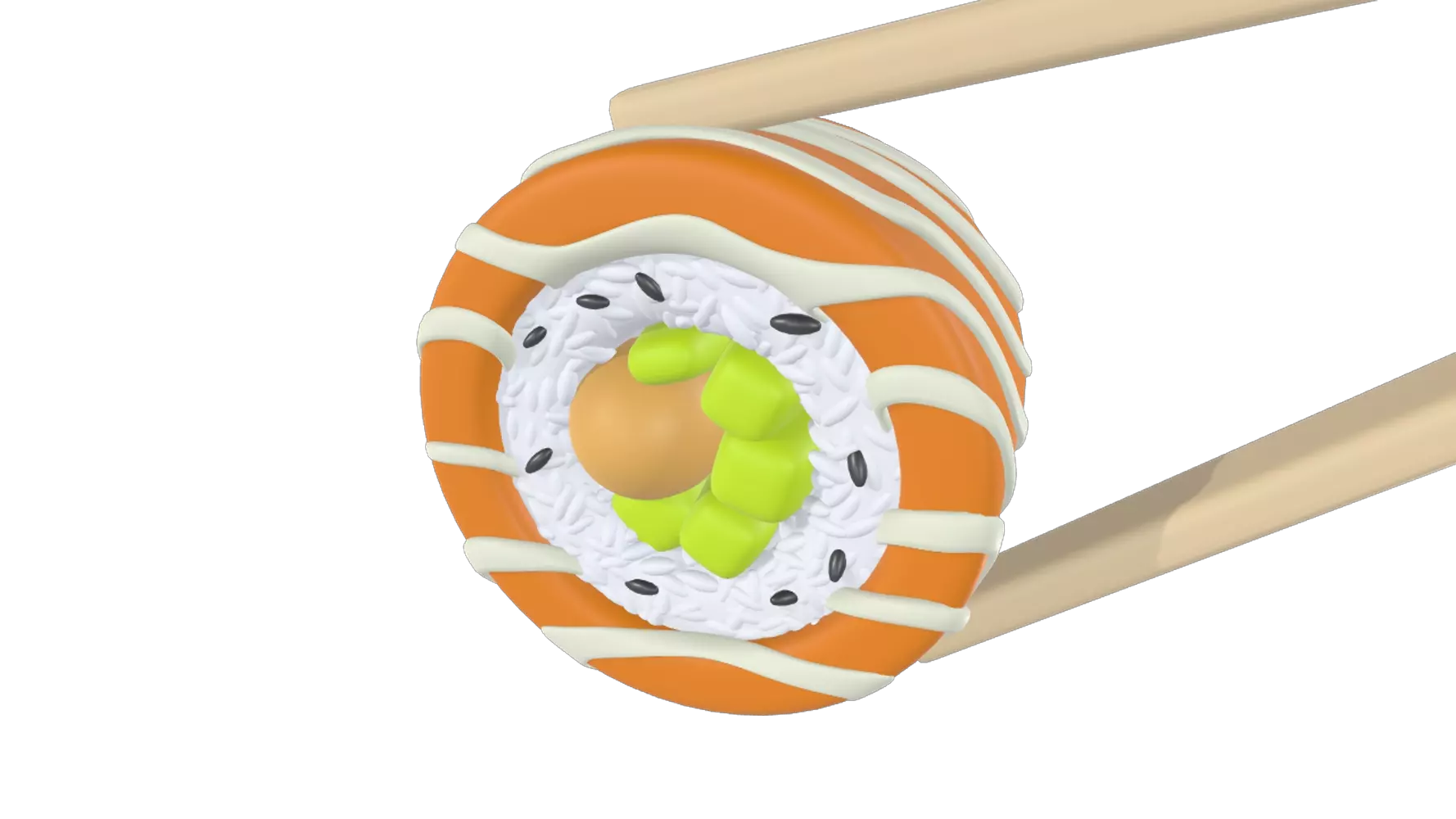 Sushi 3D Graphic