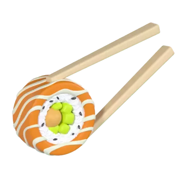 Sushi 3D Graphic