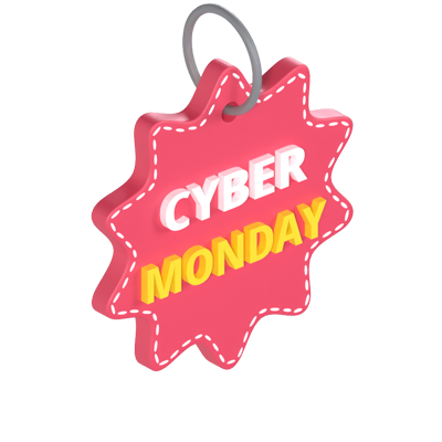 Cyber Monday 3D Graphic