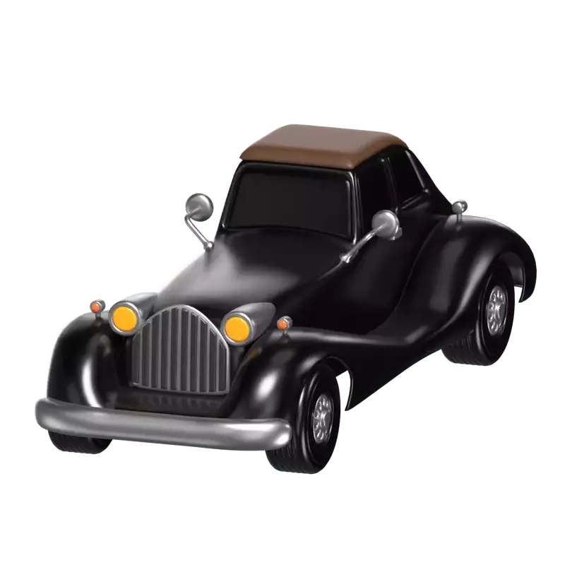 3D Vintage Car Model Classic Automotive Charm 3D Graphic