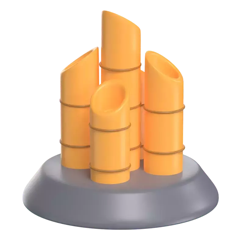 Bambus-Denkmal 3D Graphic