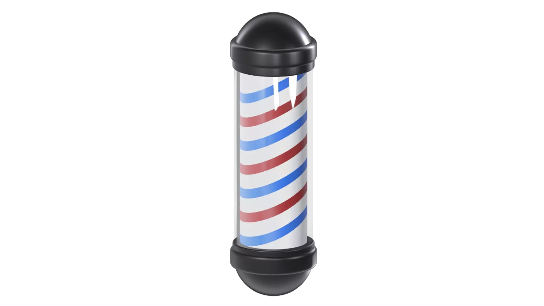 Barber Pole 3D Graphic