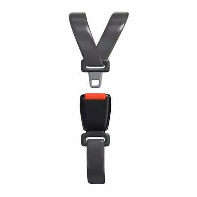3D Seat Belt Model Safety In Automotive  3D Graphic