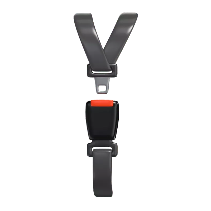 3D Seat Belt Model Safety In Automotive  3D Graphic