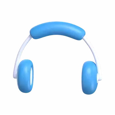 Headphone 3D Model For Listening Music 3D Graphic