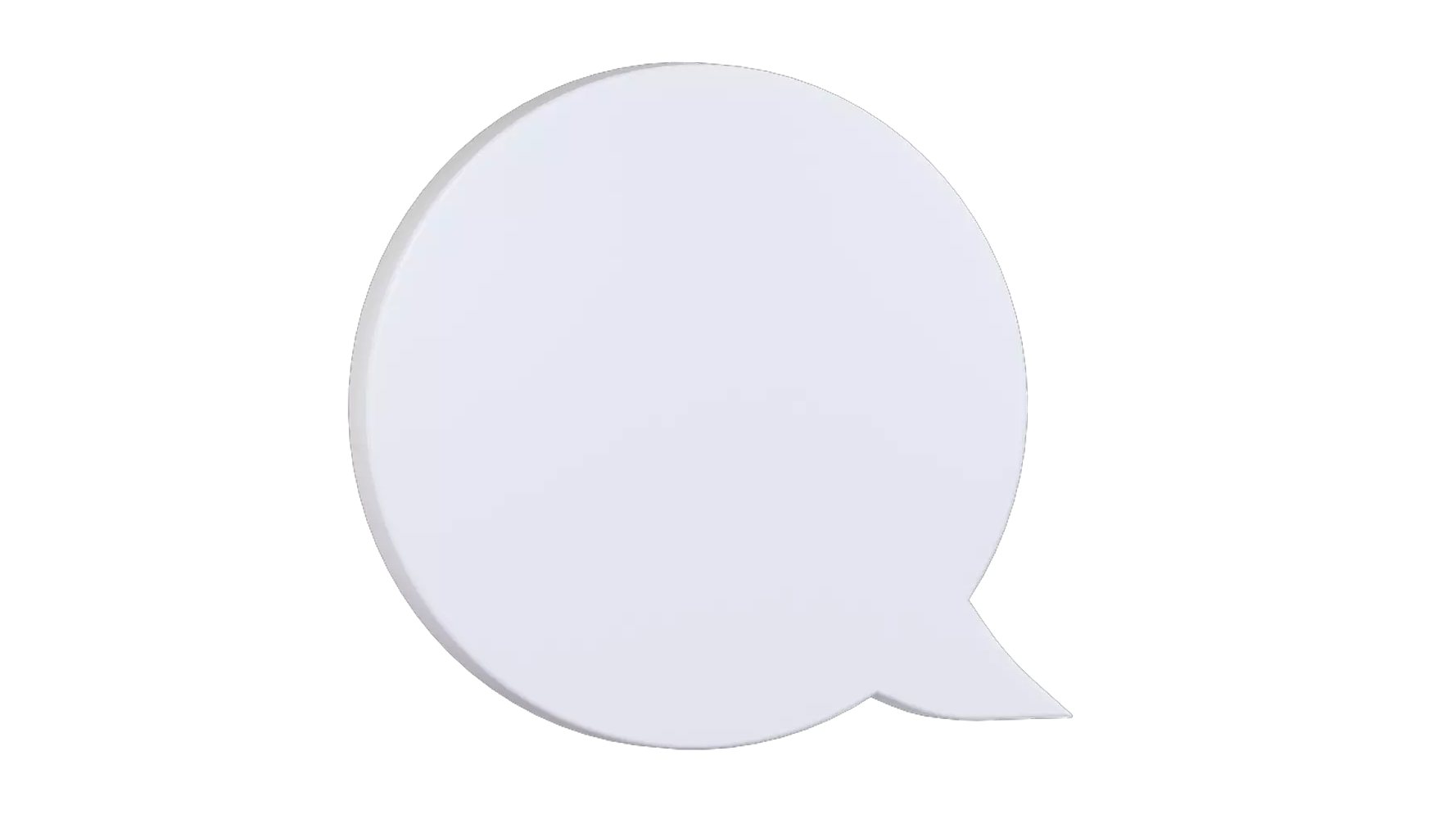 Bubble Chat 3D Graphic