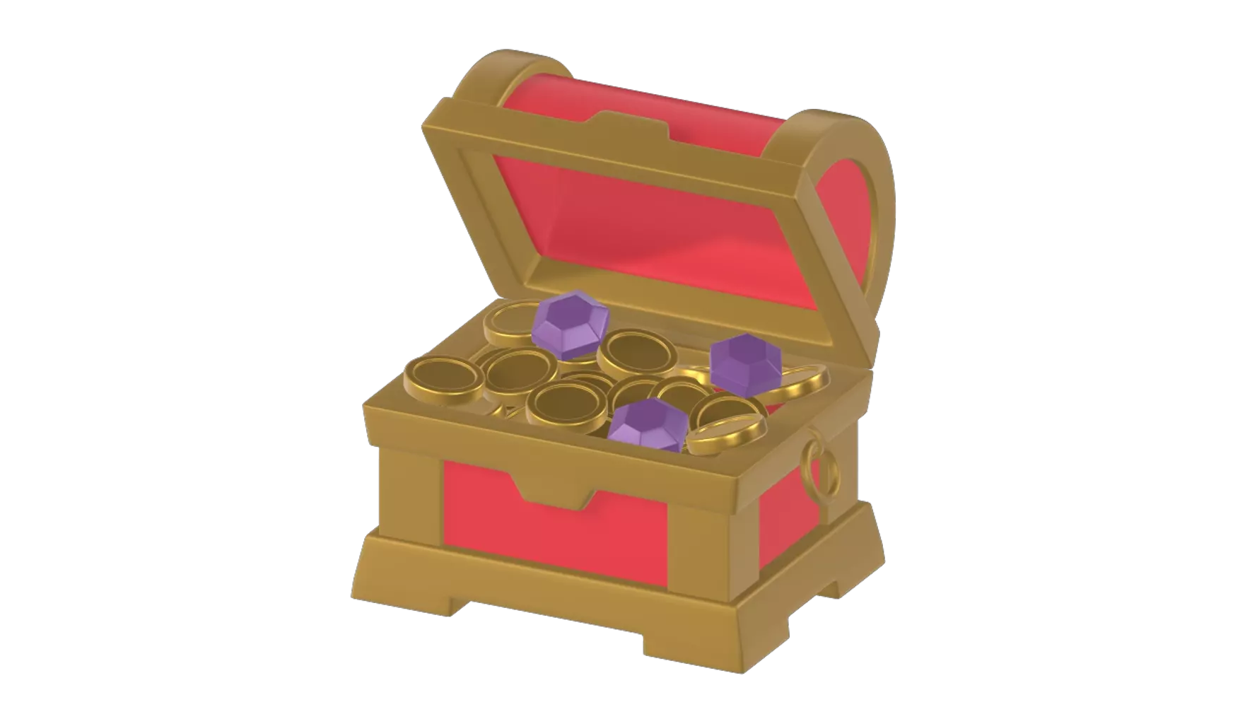 Treasure Chest 3D Graphic