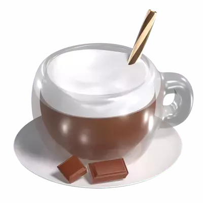 Chocolate Coffee 3D Graphic