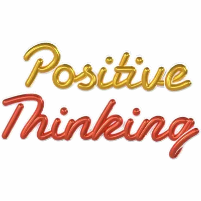 Positive Thinking 3D Graphic