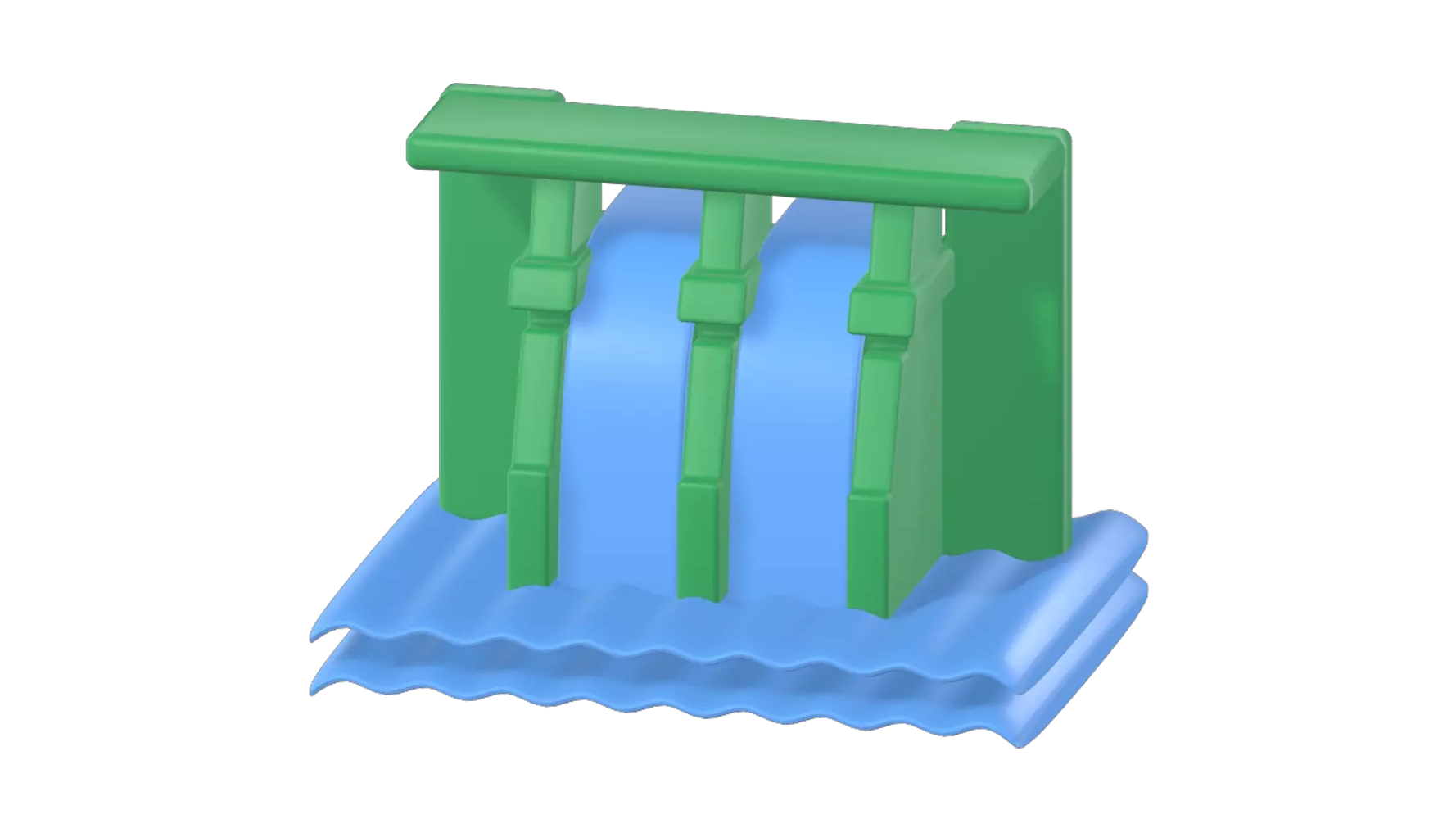 Hydro Power 3D Graphic