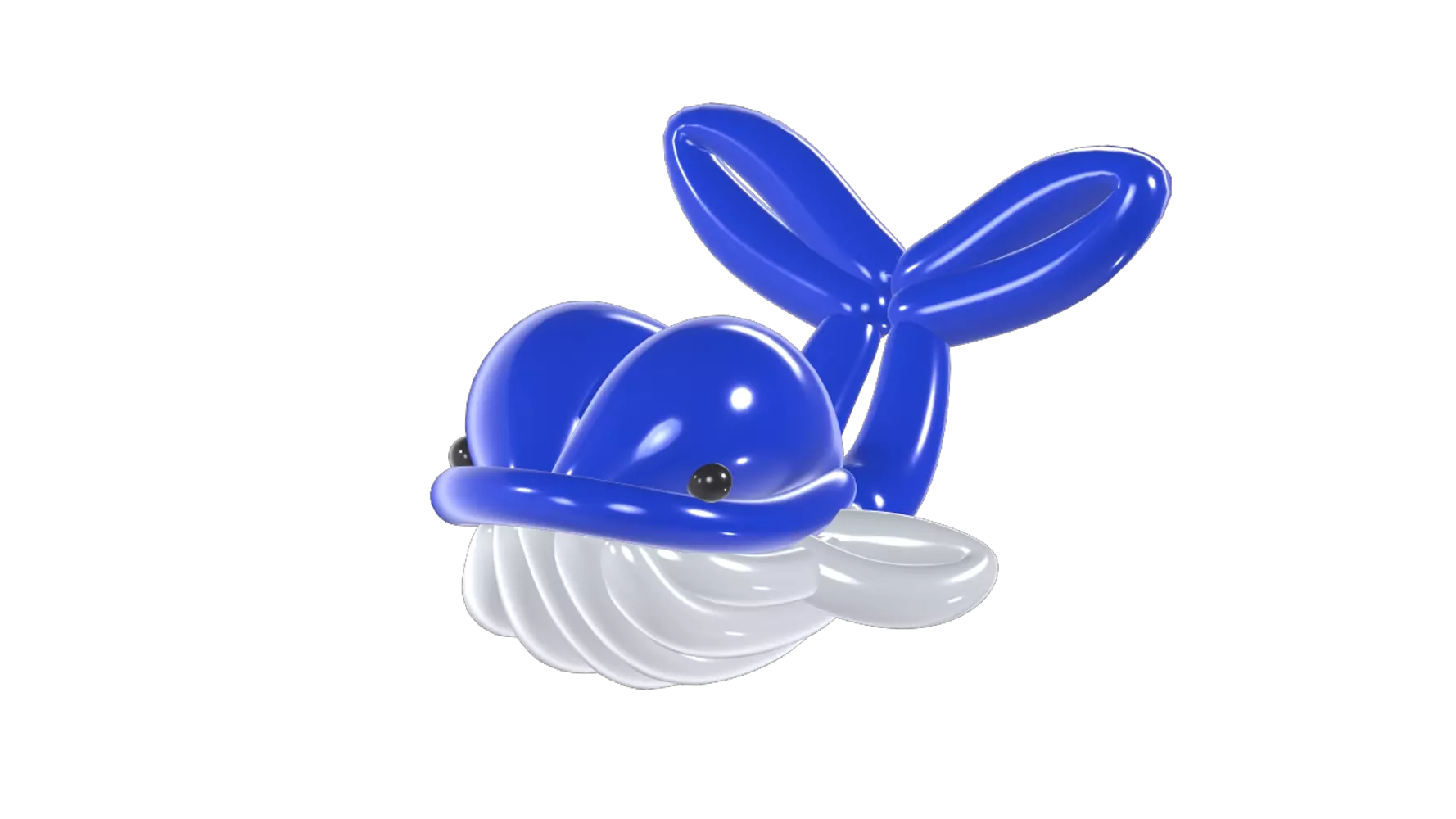Whale Balloon 3D Graphic