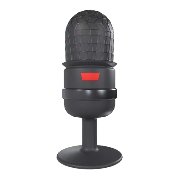 Microphone 3D Graphic