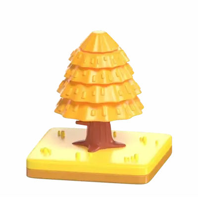 Pine Tree 3D Graphic