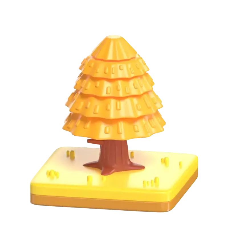 Pine Tree 3D Graphic