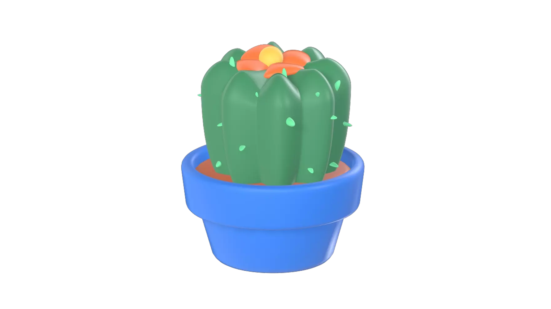 Cactus Vase 3d model--8369c788-3bab-48cd-b0a6-028eb7489a46