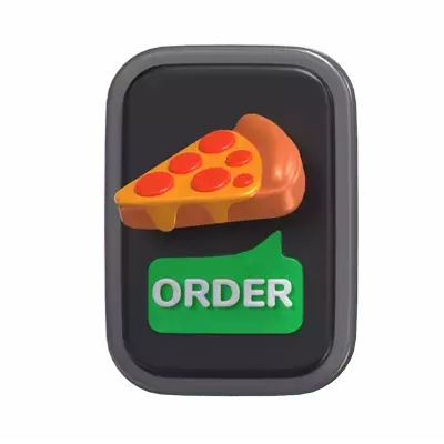 Food Order 3D Graphic