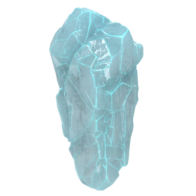 Long Ice Rock 3D Model For Glacial Environment 3D Graphic