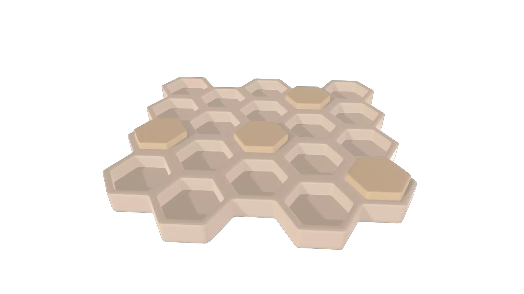Bee Hive 3D Graphic