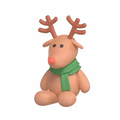 Reindeer 3D Graphic