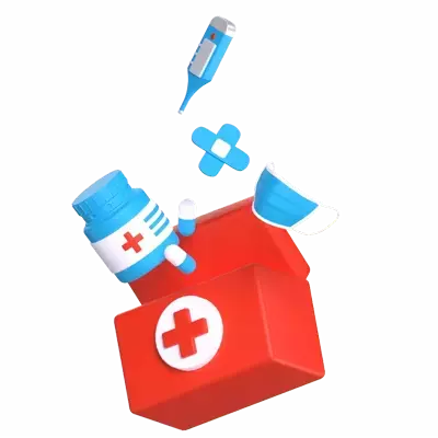 Medical Kit 3D Illustration