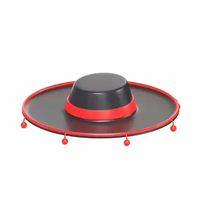 3D Spanish Traditional Hat For Matador In Bullfighting 3D Graphic