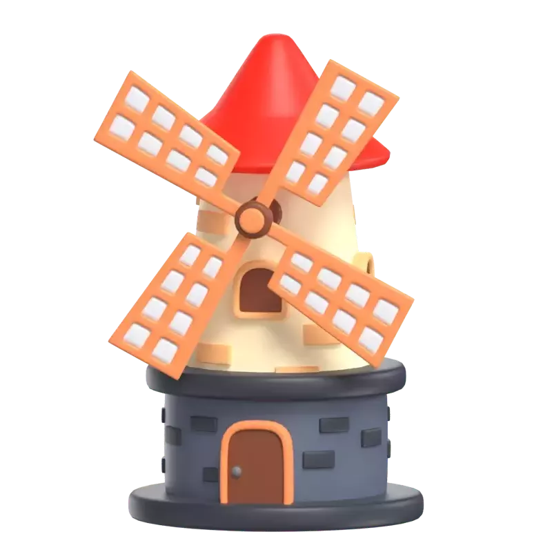 Windmill 3D Graphic