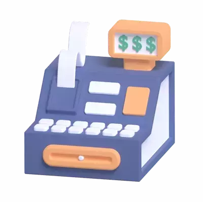 Cashier Machine 3D Graphic