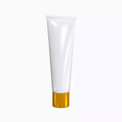 3D Face Cream Model Slim Tube With Simple Cap For Skincare 3D Graphic