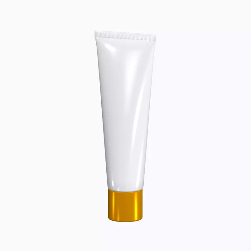 3D Face Cream Model Slim Tube With Simple Cap For Skincare 3D Graphic